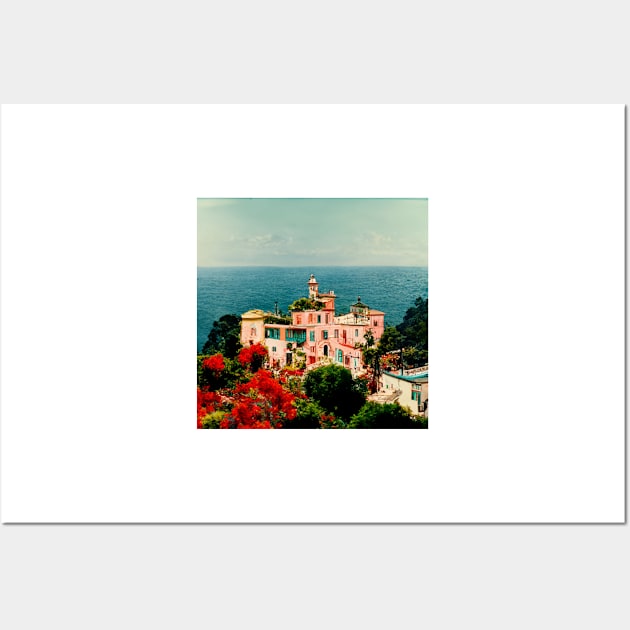 Amalfi Coast en rose II Wall Art by hamptonstyle
